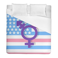 Transgender Flag Duvet Cover (full/ Double Size) by Valentinaart