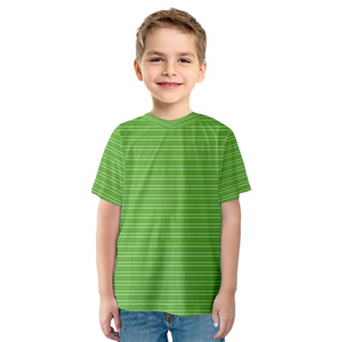 Lines Pattern Kids  Sport Mesh Tee by Valentinaart