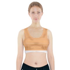 Lines Pattern Sports Bra With Pocket