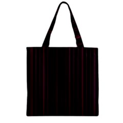 Lines Pattern Zipper Grocery Tote Bag by Valentinaart