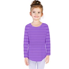 Lines Pattern Kids  Long Sleeve Tee