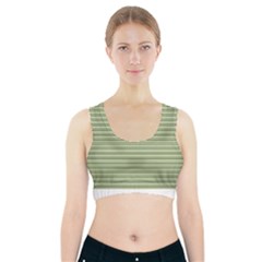 Lines Pattern Sports Bra With Pocket