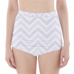 Zigzag  Pattern High-waisted Bikini Bottoms