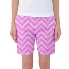 Zigzag  Pattern Women s Basketball Shorts by Valentinaart