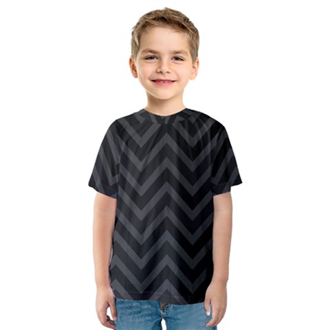 Zigzag  Pattern Kids  Sport Mesh Tee by Valentinaart