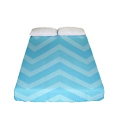 Zigzag  Pattern Fitted Sheet (full/ Double Size) by Valentinaart