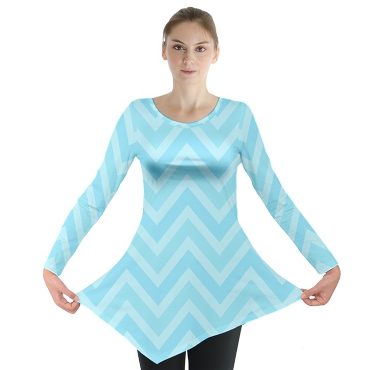 Zigzag  pattern Long Sleeve Tunic 