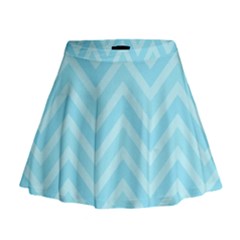 Zigzag  Pattern Mini Flare Skirt by Valentinaart