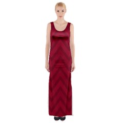 Zigzag  Pattern Maxi Thigh Split Dress by Valentinaart