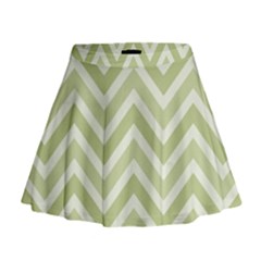 Zigzag  Pattern Mini Flare Skirt by Valentinaart