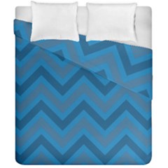 Zigzag  Pattern Duvet Cover Double Side (california King Size) by Valentinaart