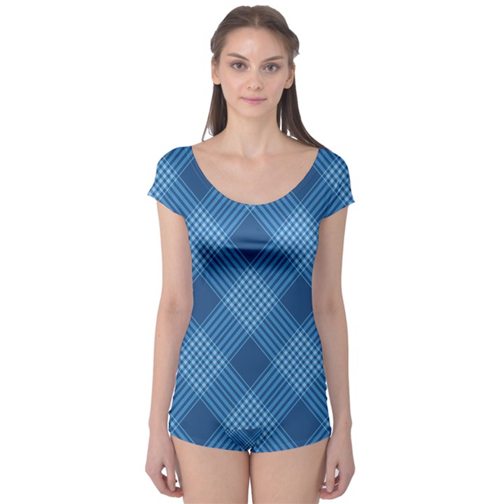 Zigzag  pattern Boyleg Leotard 