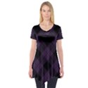 Zigzag pattern Short Sleeve Tunic  View1