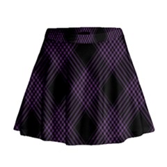 Zigzag Pattern Mini Flare Skirt by Valentinaart