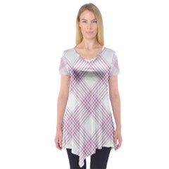 Zigzag Pattern Short Sleeve Tunic  by Valentinaart