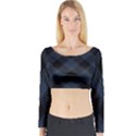 Zigzag pattern Long Sleeve Crop Top View1