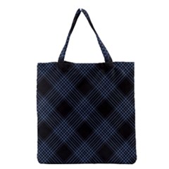 Zigzag Pattern Grocery Tote Bag by Valentinaart