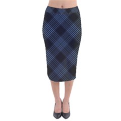 Zigzag Pattern Velvet Midi Pencil Skirt by Valentinaart