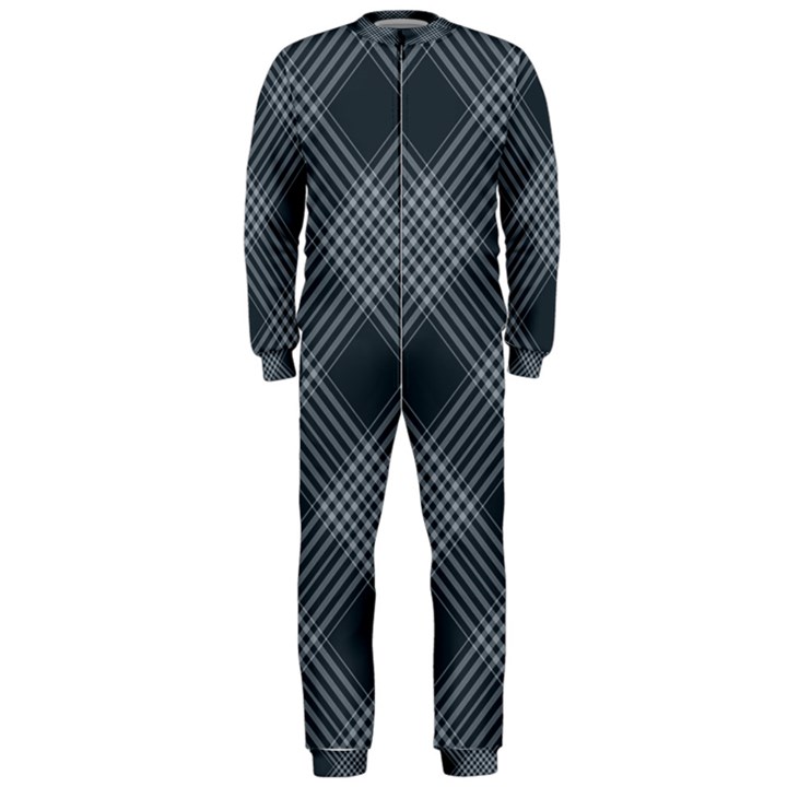 Zigzag pattern OnePiece Jumpsuit (Men) 