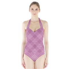 Zigzag Pattern Halter Swimsuit by Valentinaart