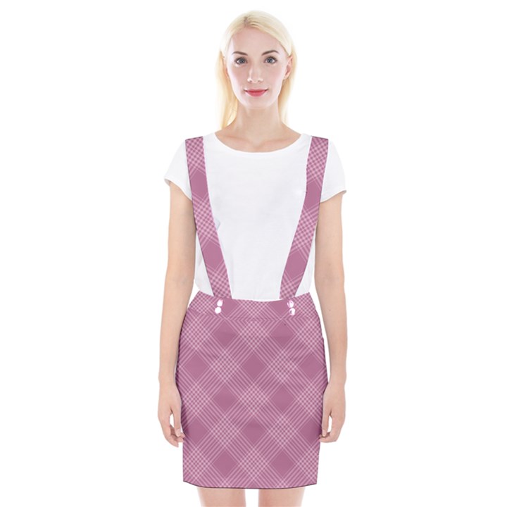 Zigzag pattern Braces Suspender Skirt