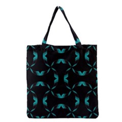 Background Black Blue Polkadot Grocery Tote Bag by Mariart