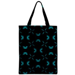 Background Black Blue Polkadot Zipper Classic Tote Bag by Mariart