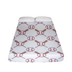 Baseball Bat Scrapbook Sport Fitted Sheet (full/ Double Size) by Mariart