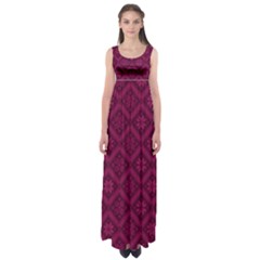 Pattern Empire Waist Maxi Dress by Valentinaart