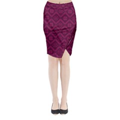 Pattern Midi Wrap Pencil Skirt by Valentinaart