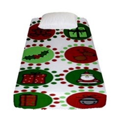 Christmas Fitted Sheet (single Size) by Mariart