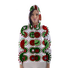 Christmas Hooded Wind Breaker (women) by Mariart