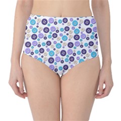 Buttons Chlotes High-Waist Bikini Bottoms