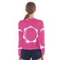 Circle White Pink Women s Long Sleeve Tee View2