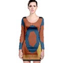 Digital Music Is Described Sound Waves Long Sleeve Bodycon Dress View1