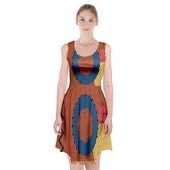 Digital Music Is Described Sound Waves Racerback Midi Dress by Mariart