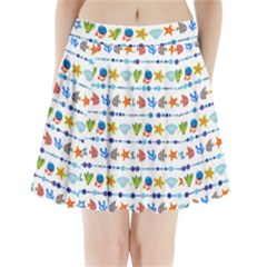 Coral Reef Fish Coral Star Pleated Mini Skirt