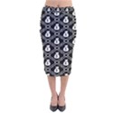 Dollar Money Bag Velvet Midi Pencil Skirt View1