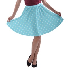 Dots A-line Skater Skirt by Valentinaart