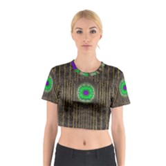 In The Stars And Pearls Is A Flower Cotton Crop Top by pepitasart