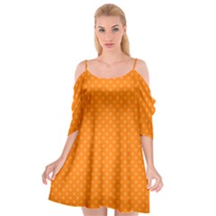 Dots Cutout Spaghetti Strap Chiffon Dress