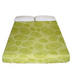 Floral pattern Fitted Sheet (King Size)