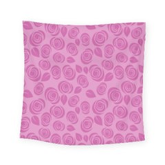 Floral Pattern Square Tapestry (small) by Valentinaart