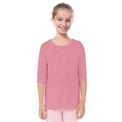 Floral Pattern Kids  Quarter Sleeve Raglan Tee