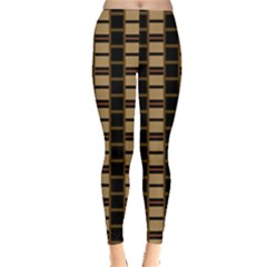 Geometric Shapes Plaid Line Leggings  by Mariart