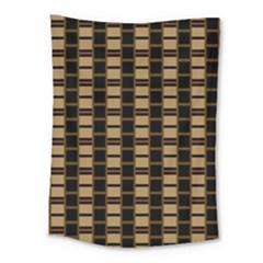 Geometric Shapes Plaid Line Medium Tapestry