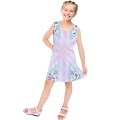 Frame Flower Floral Sunflower Line Kids  Tunic Dress by Mariart