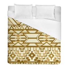 Geometric Seamless Aztec Gold Duvet Cover (full/ Double Size)