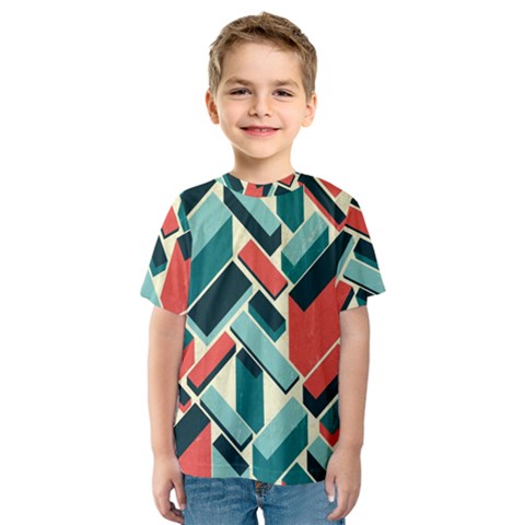 German Synth Stock Music Plaid Kids  Sport Mesh Tee by Mariart