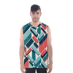 German Synth Stock Music Plaid Men s Basketball Tank Top by Mariart